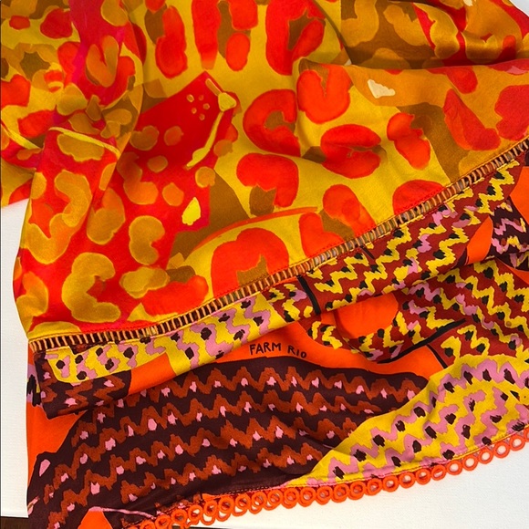 NWT - slinky FARM Rio x Anthropologie Printed Slip Dres - Picture 9 of 10